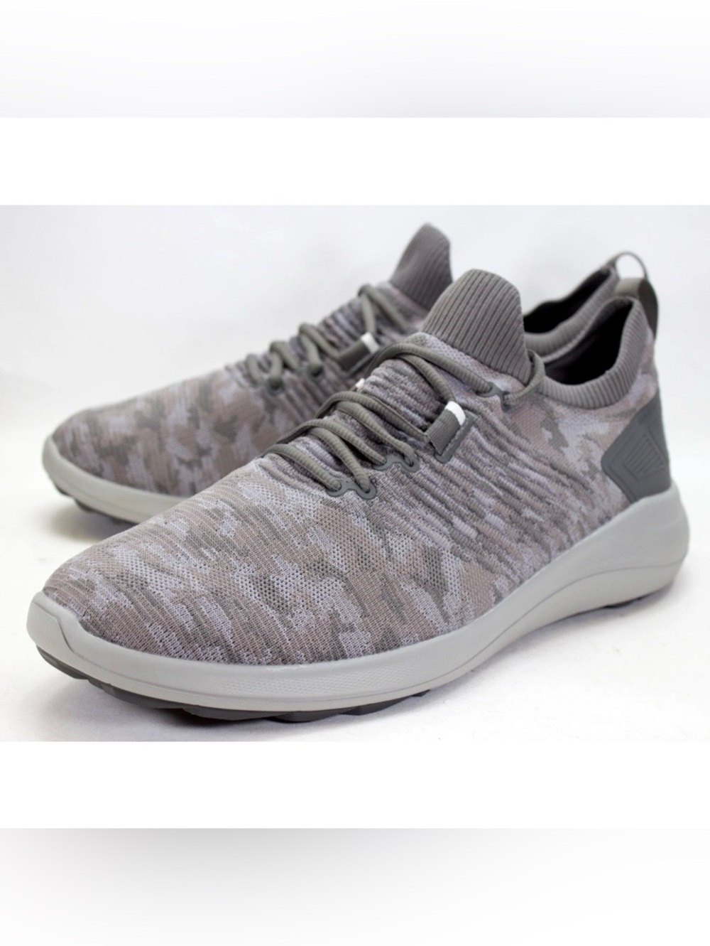 FootJoy Flex XP Spikeless Mens Sz US 11.5 Gray Knit Camo Golf Casual Shoes 56272